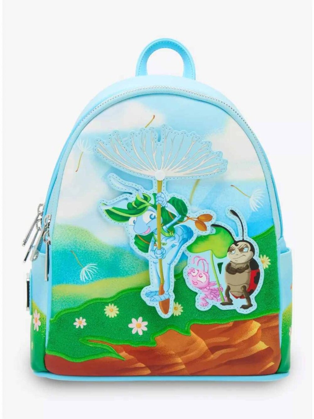 Loungefly A Bug's Life Flik Flying Dandelion Mini Backpack NWT